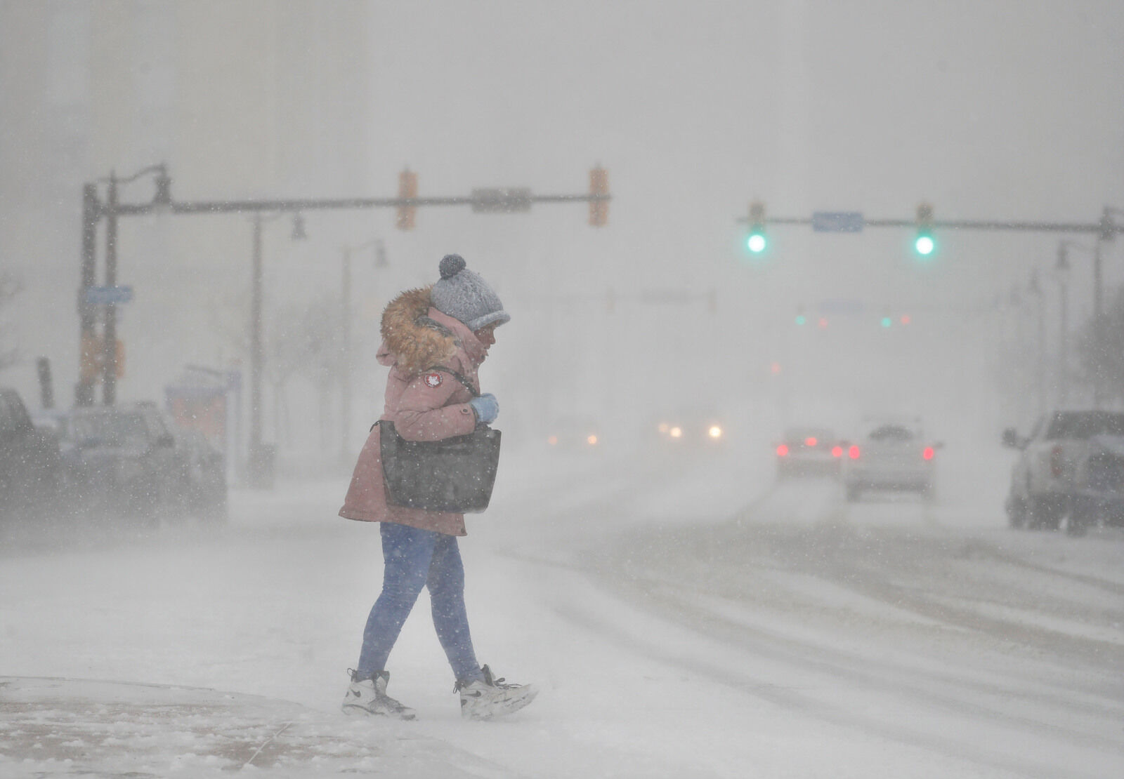 Blustery downtown